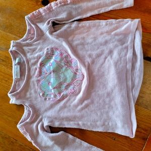 Children's place cold shoulder unicorn top